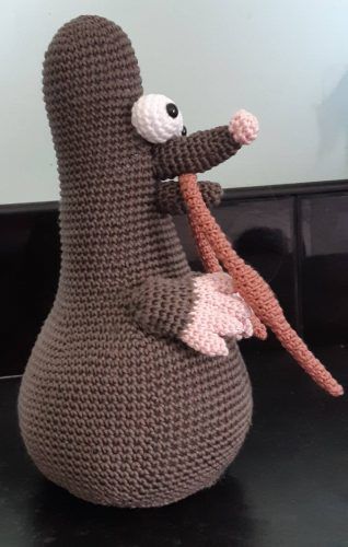 Crochet Mole Amigurumi Pattern Photo Review by Sharon Petley for Cottontail and Whiskers