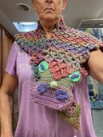 Crochet Owl Shawl Amigurumi Pattern Review by Linda Ichardson for Cottontail and Whiskers