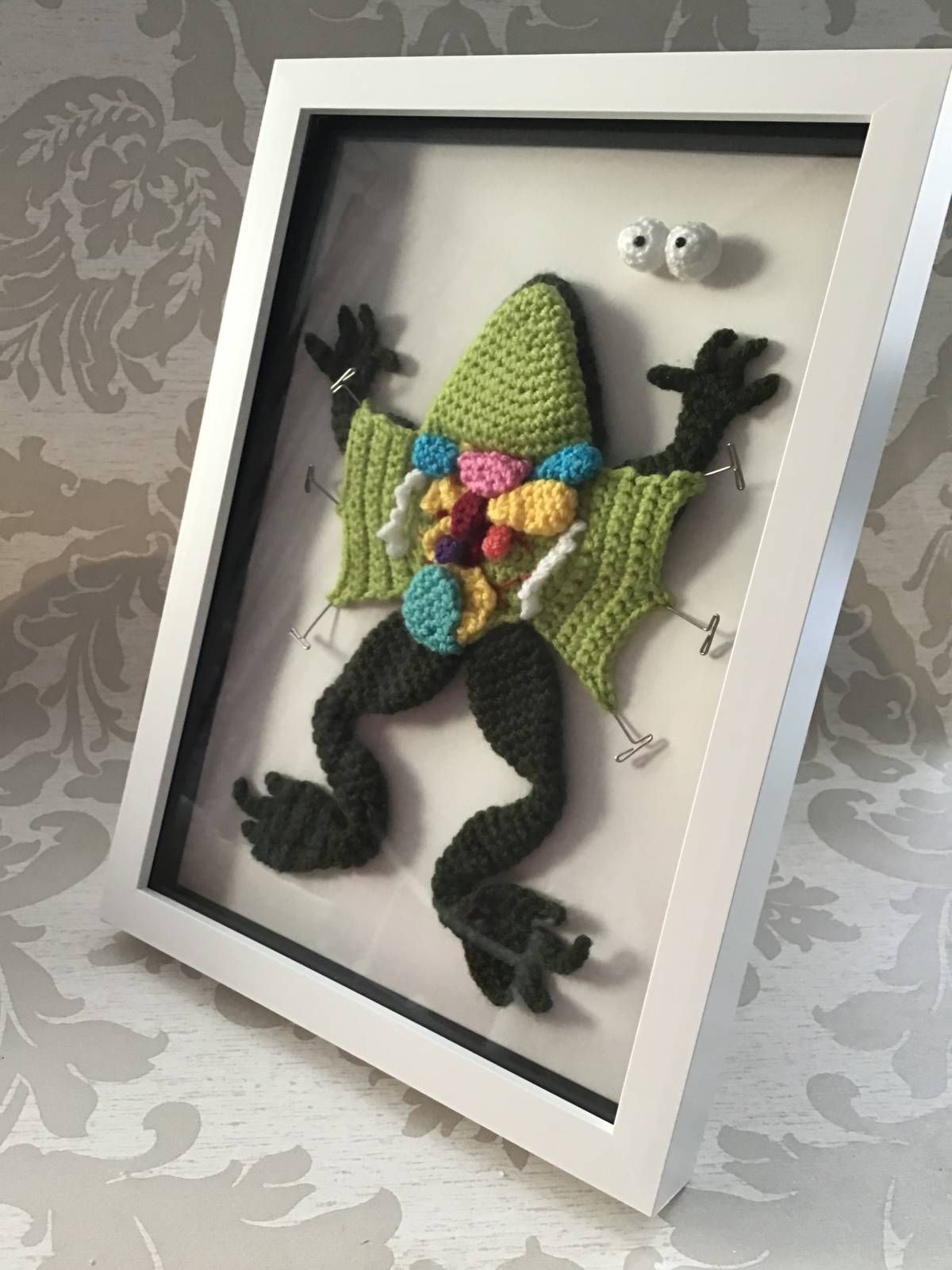 Dissected Frog Crochet Pattern Review by Alison Peters for Cottontail and Whiskers