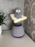 Doorstop Pigeon Crochet Pattern Photo Review by Alison Peters for Cottontail and Whiskers