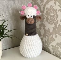 Doorstop Sheep Crochet Pattern Photo Review by Alison Peters for Cottontail and Whiskers