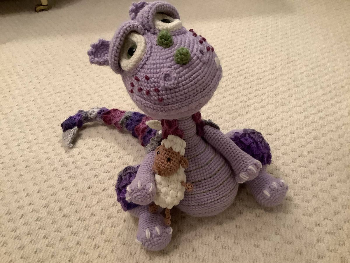 Dragon Crochet Amigurumi Pattern Review by Wendy Jobbins for Cottontail and Whiskers