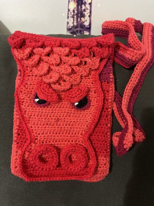 Yarn Storage Bag With Grommets – Small Crochet Knitting Organizer Basket, Quilted Polyester, Multi-Pocket 14 thumbnail image