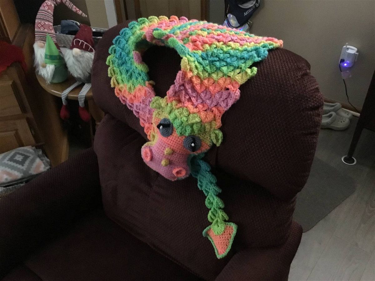 Dragon Shawl Crochet Amigurumi Pattern Review by Chris Wirfel for Cottontail and Whiskers