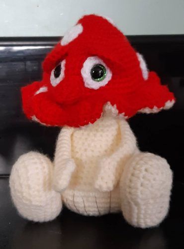Magic Amigurumi Crochet Mushroom Pattern Photo Review by Sharon Petley for Cottontail and Whiskers