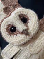 Owl Amigurumi Crochet Scarf Pattern Review by Katie James for Cottontail and Whiskers