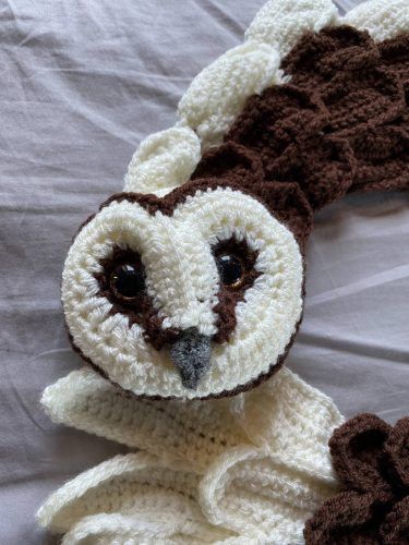 Owl Scarf Amigurumi Crochet Pattern Review by Jenny Jutstrom for Cottontail and Whiskers