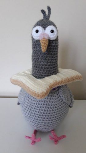 Pigeon Crochet Amigurumi Pattern Photo Review by Gillian for Cottontail and Whiskers