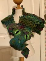 Scaly Dragon Scarf Crochet Pattern Review for Cottontail and Whiskers by Nancy Emerick