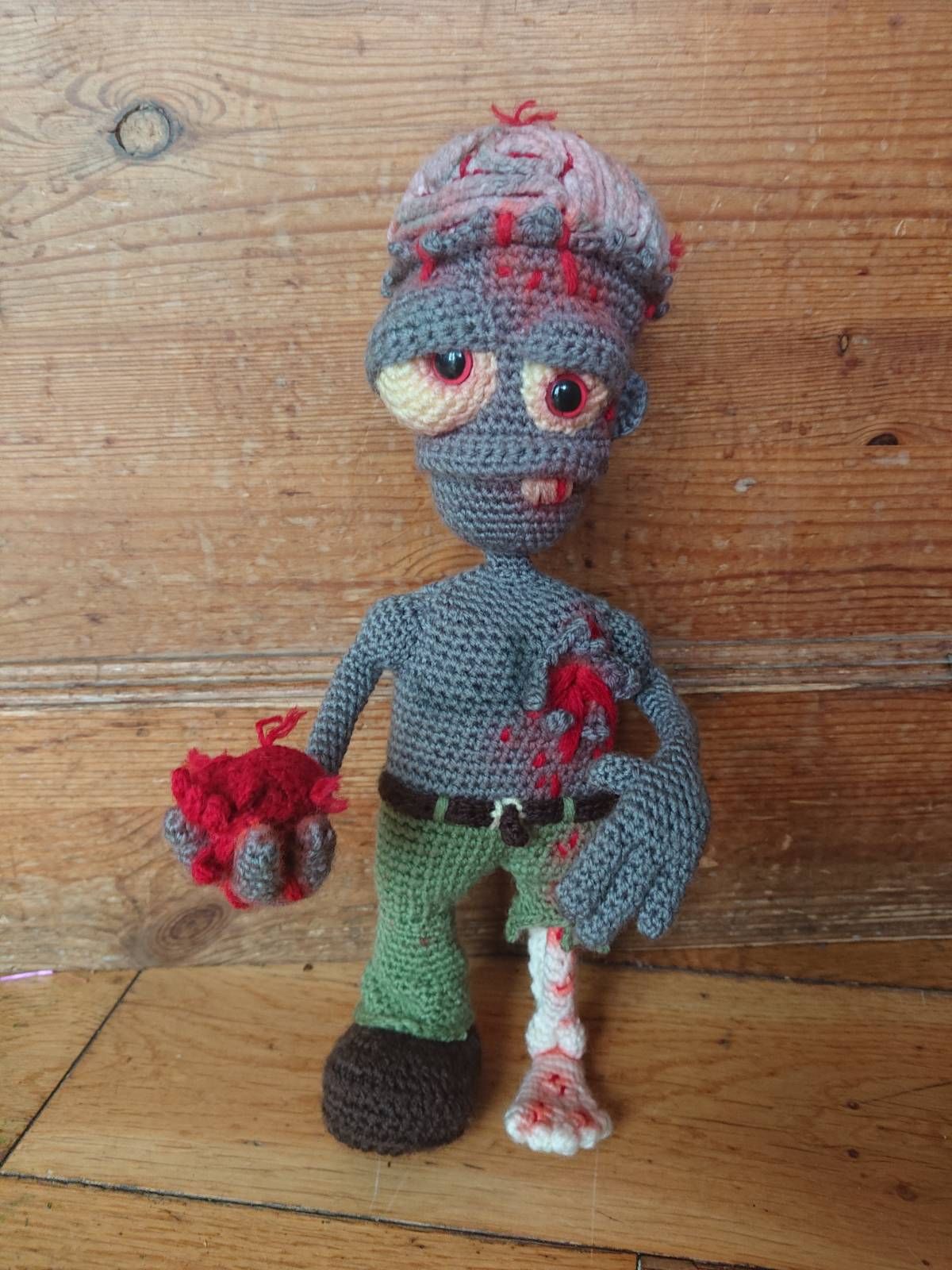 Valentine Amigurumi Crochet Zombie Pattern Review by Steph Laird for Cottontail and Whiskers