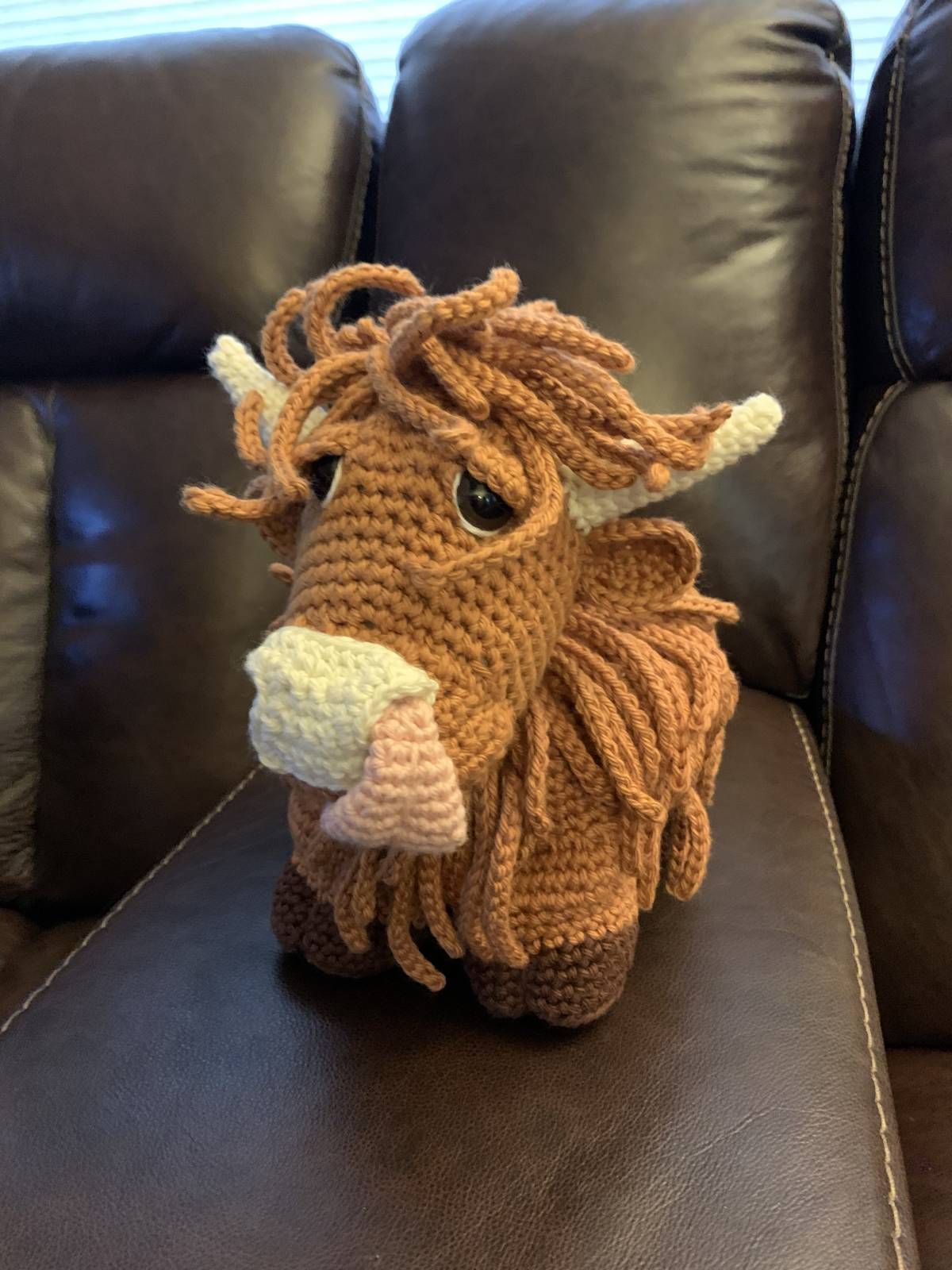 Amigurumi Crochet Highland Coo Pattern Review by Audrey Merfeld for Cottontail Whiskers