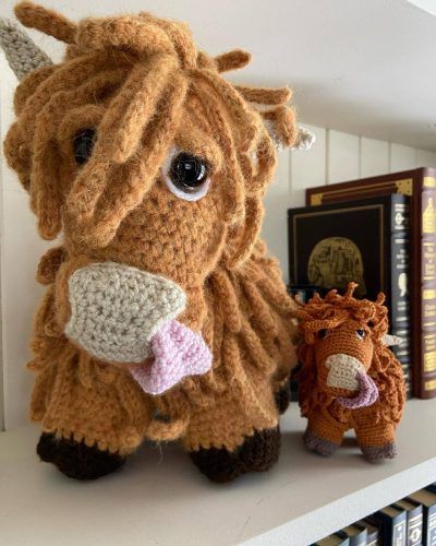 Amigurumi Crochet Highland Coo Pattern Review by Terri Giri for Cottontail Whiskers