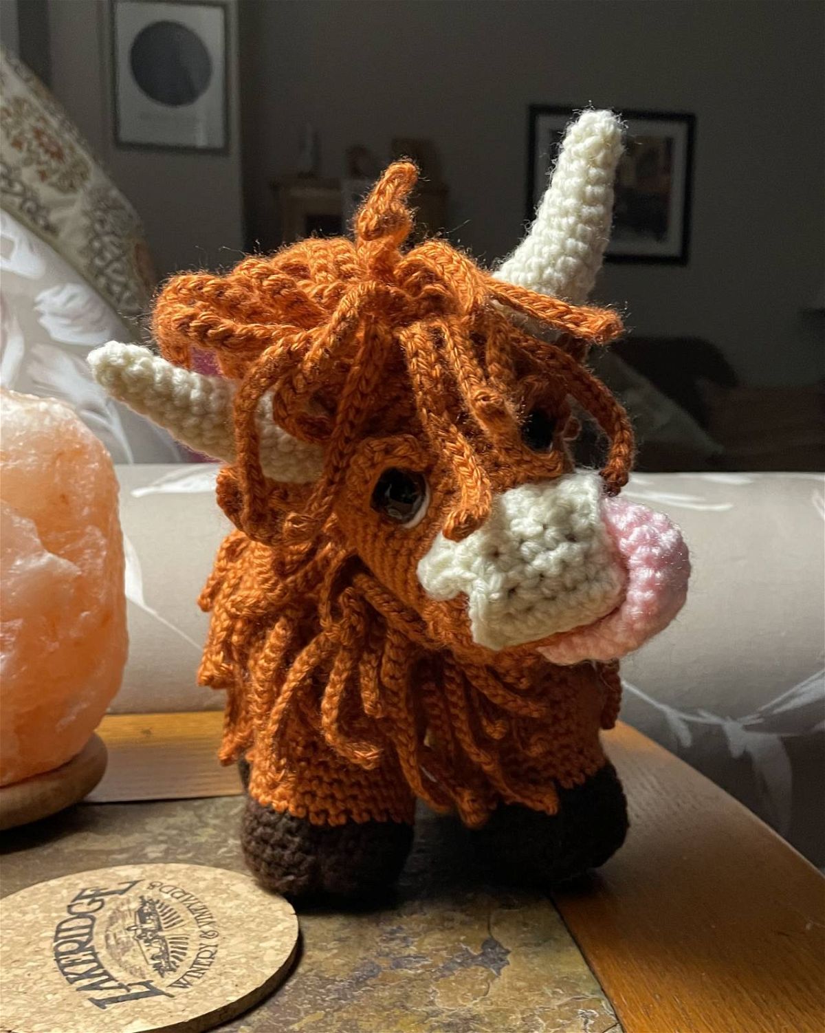 Amigurumi Crochet Highland Cow Pattern Review by Denise for Cottontail Whiskers