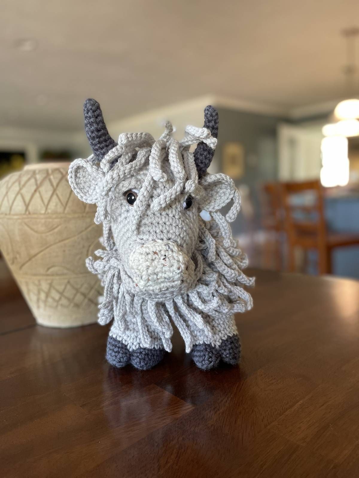 Amigurumi Crochet Highland Cow Pattern Review by Jette Cochran for Cottontail Whiskers