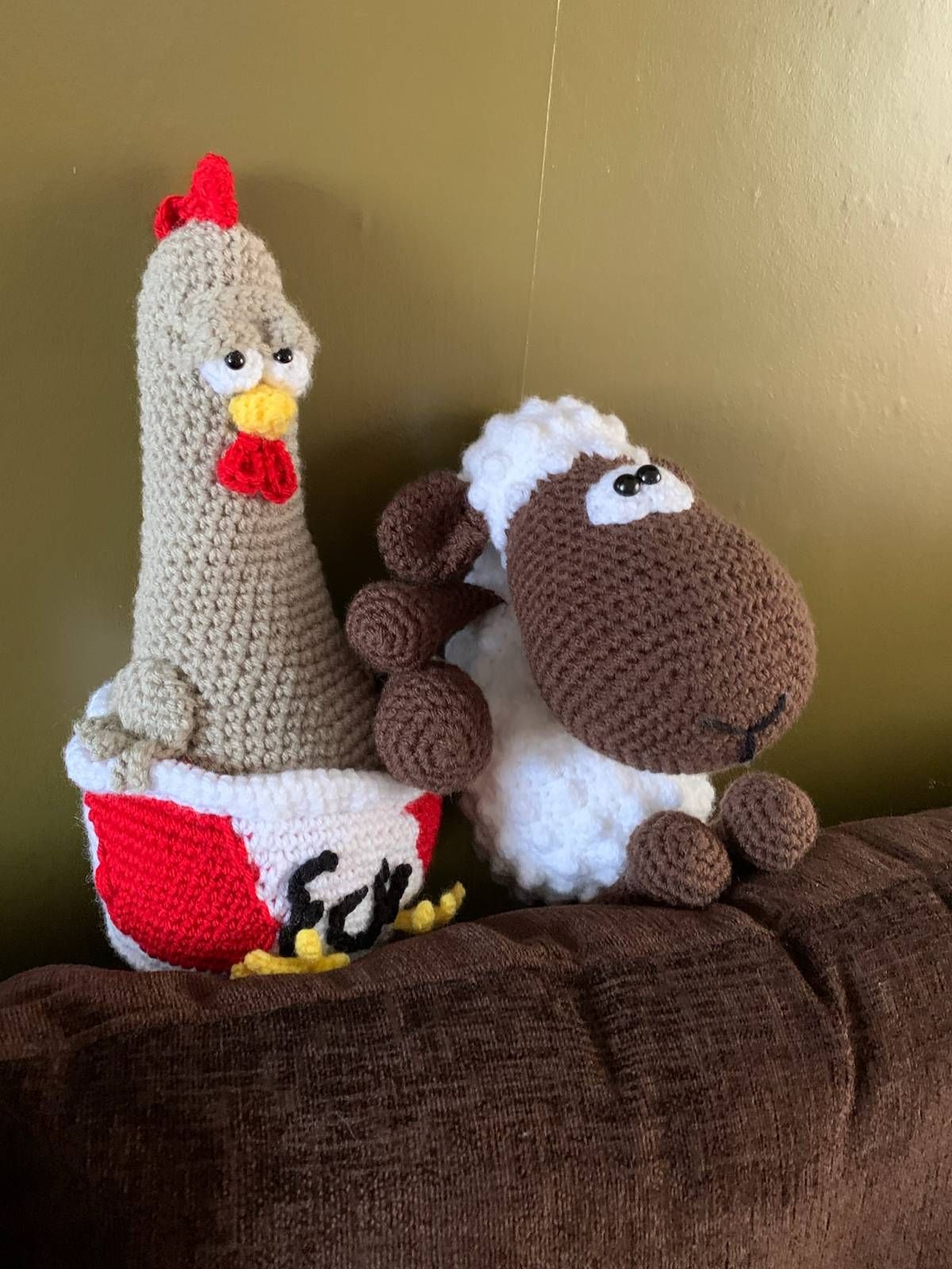 Amigurumi Crochet KFC Sheep Pattern Review by Vicki Hope for Cottontail Whiskers