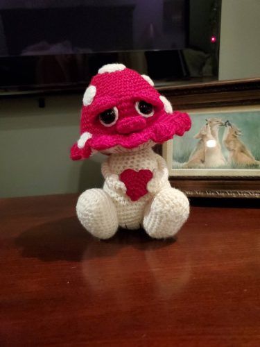 Amigurumi Crochet Mushroom Pattern Review by Wendi Mitilinakis-Millican for Cottontail and Whiskers