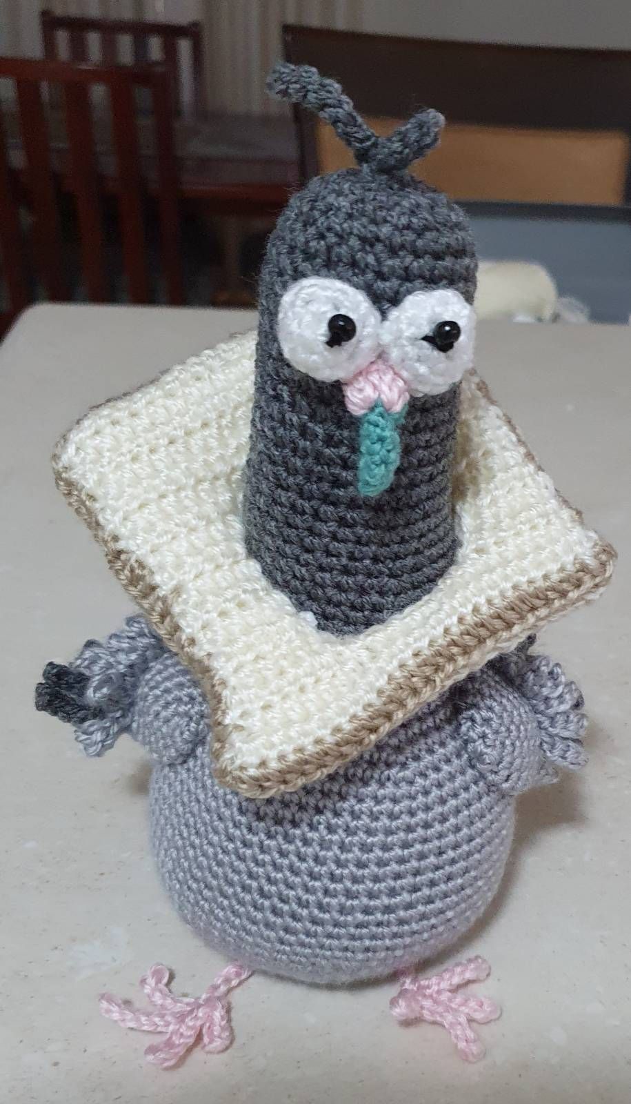 Amigurumi Crochet Pigeon Doll Pattern Review by Mazel50 for Cottontail Whiskers