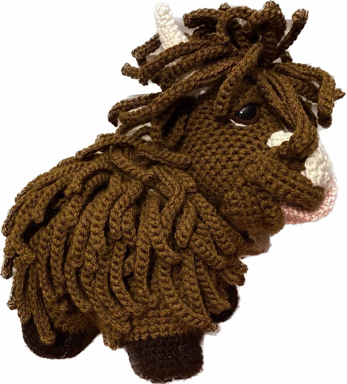 BIG Amigurumi Highland Cow Crochet Head Pattern - Cottontail & Whiskers