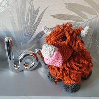 Amigurumi Highland Crochet Cow Pattern Review by Carol Ruffell for Cottontail Whiskers