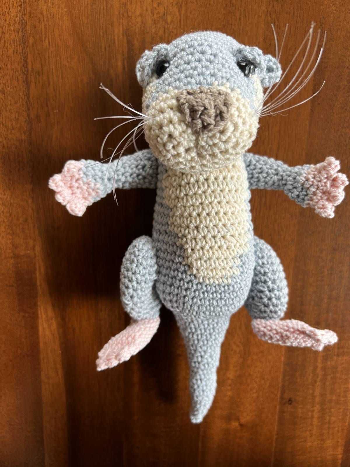 Amigurumi Otter Pup Crochet Pattern Review by Heather for Cottontail Whiskers