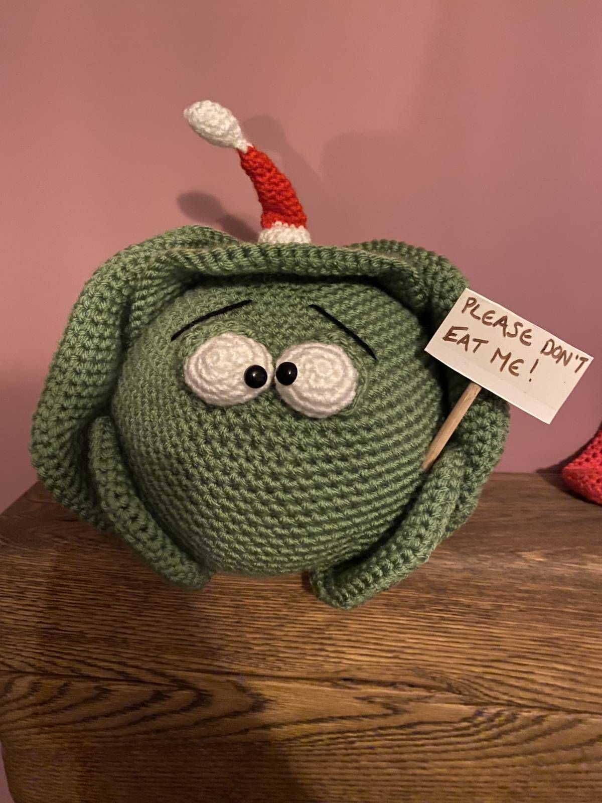 Brussels Sprout Christmas Crochet Pattern Review By Vicky for Cottontail Whiskers