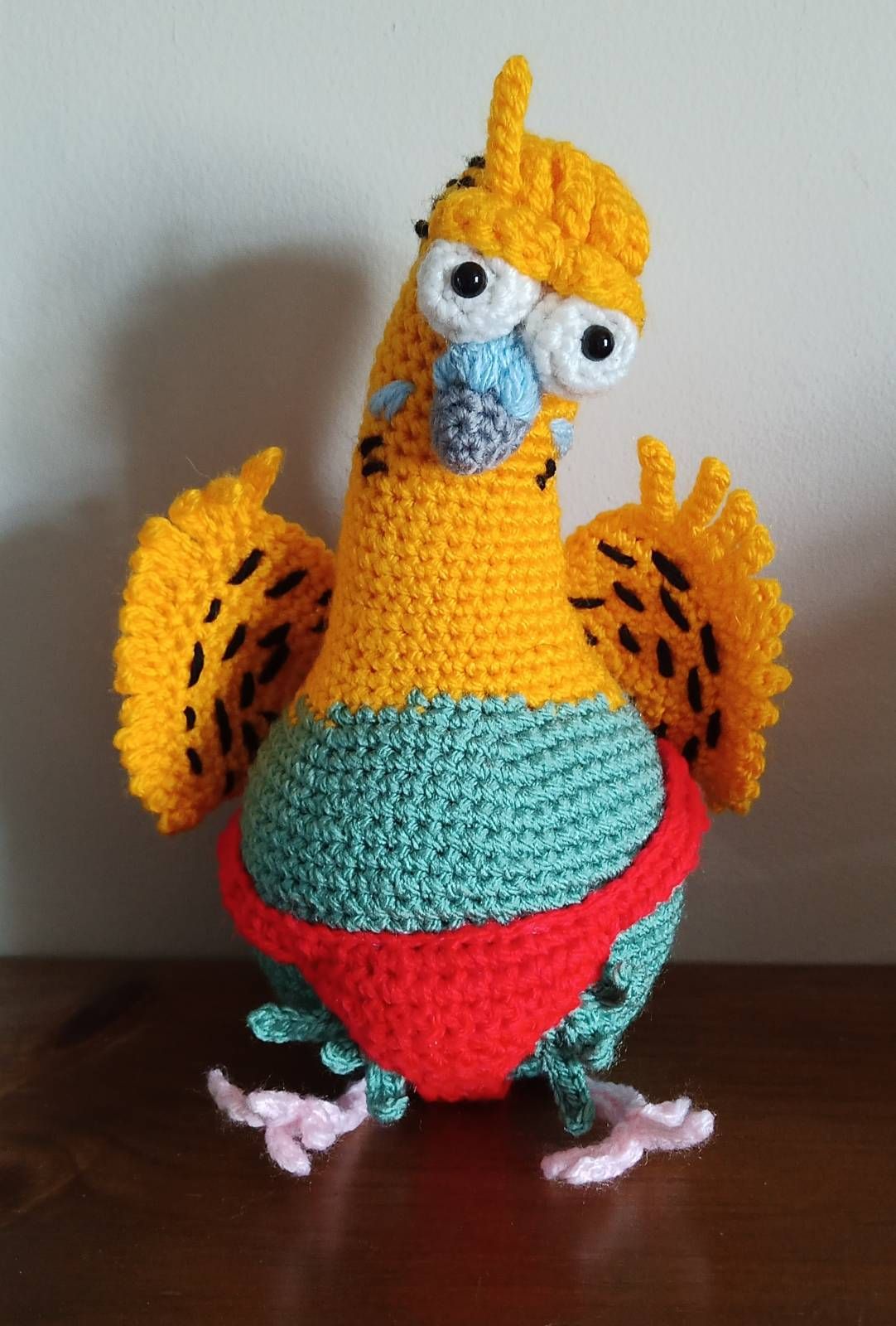 Crochet Amigurumi Budgerigar Smuggler Pattern Review by macwoolycraft for Cottontail Whiskers