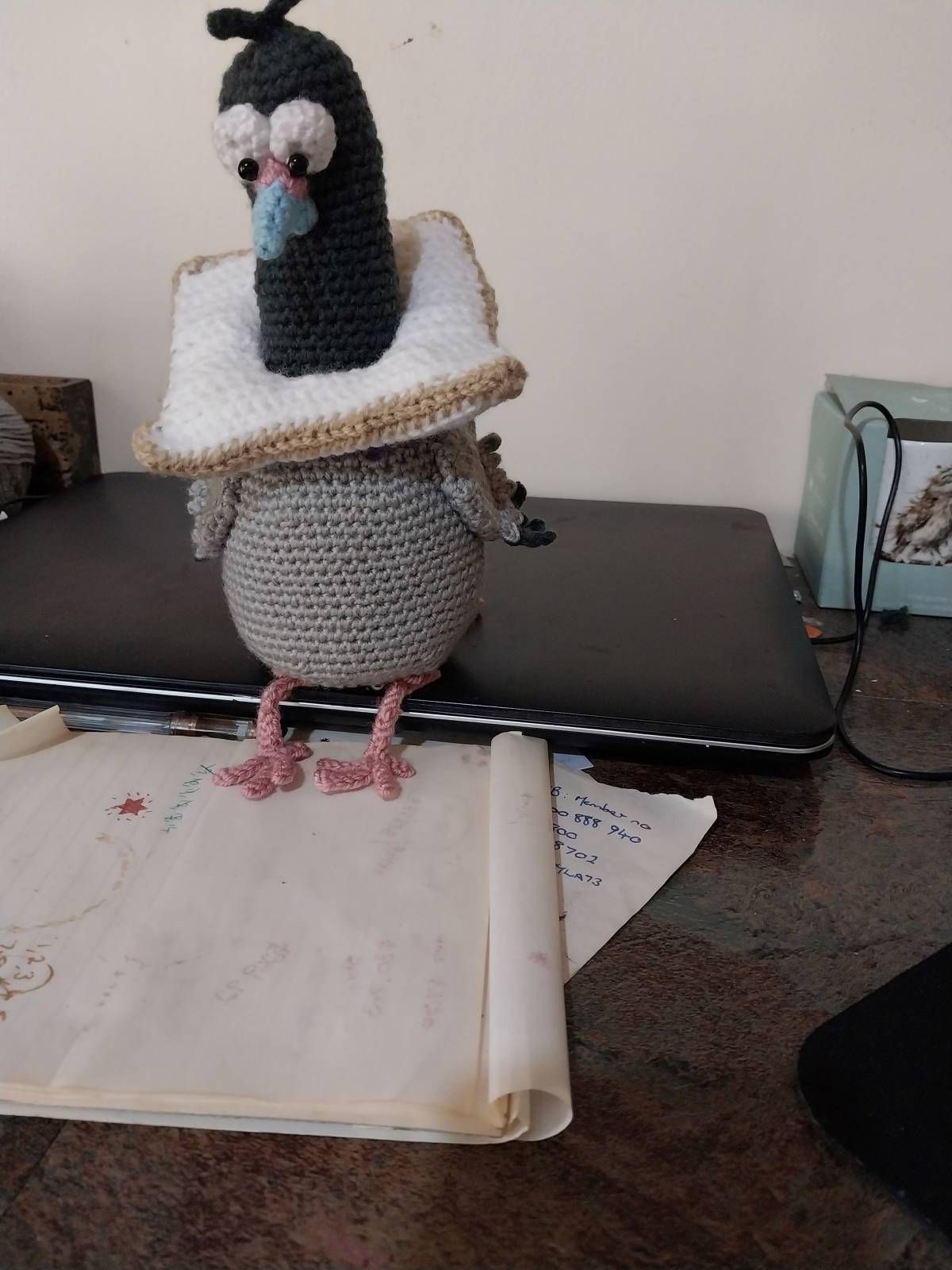 Crochet Amigurumi Pigeon Pattern Review by Em Smith for Cottontail Whiskers