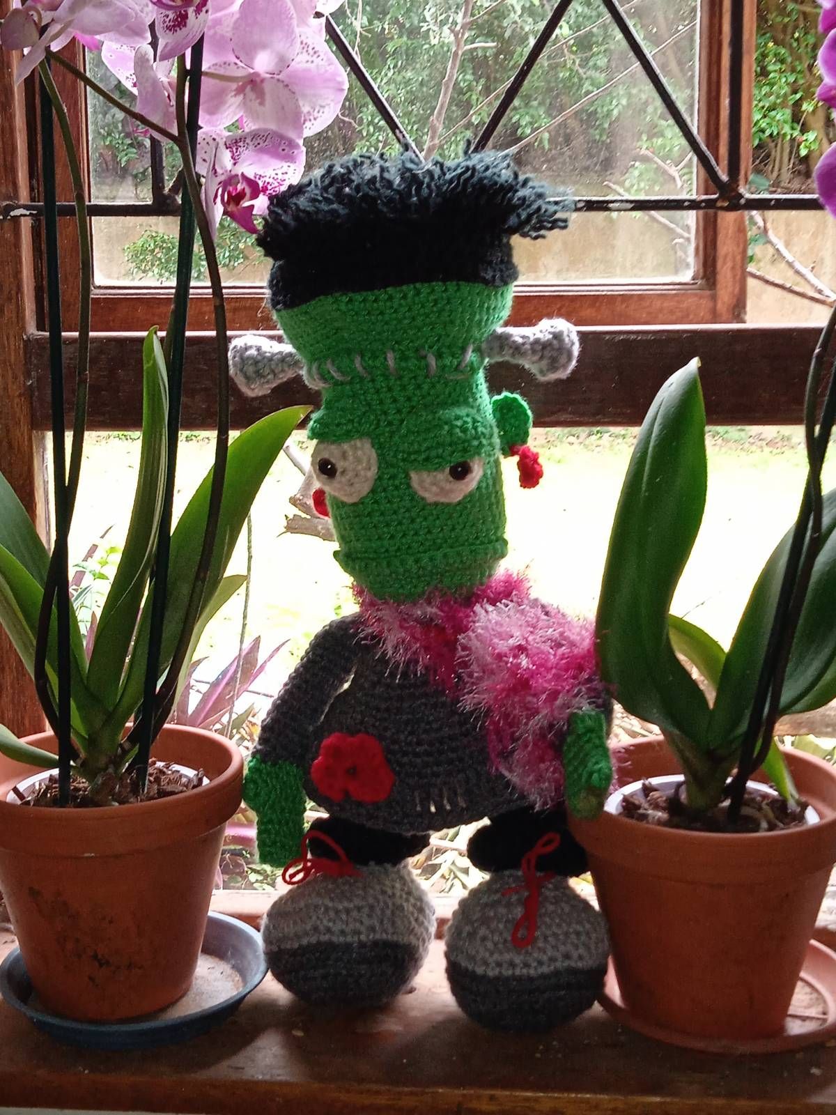 Crochet Frankenstein Pattern Review by Catherine Jordan for Cottontail and Whiskers