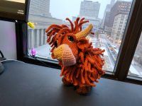Crochet Highland Amigurumi Cow Pattern Review by James Ferguson for Cottontail Whiskers