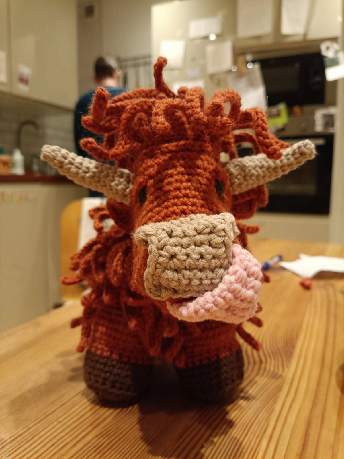 BIG Amigurumi Highland Cow Crochet Head Pattern - Cottontail & Whiskers