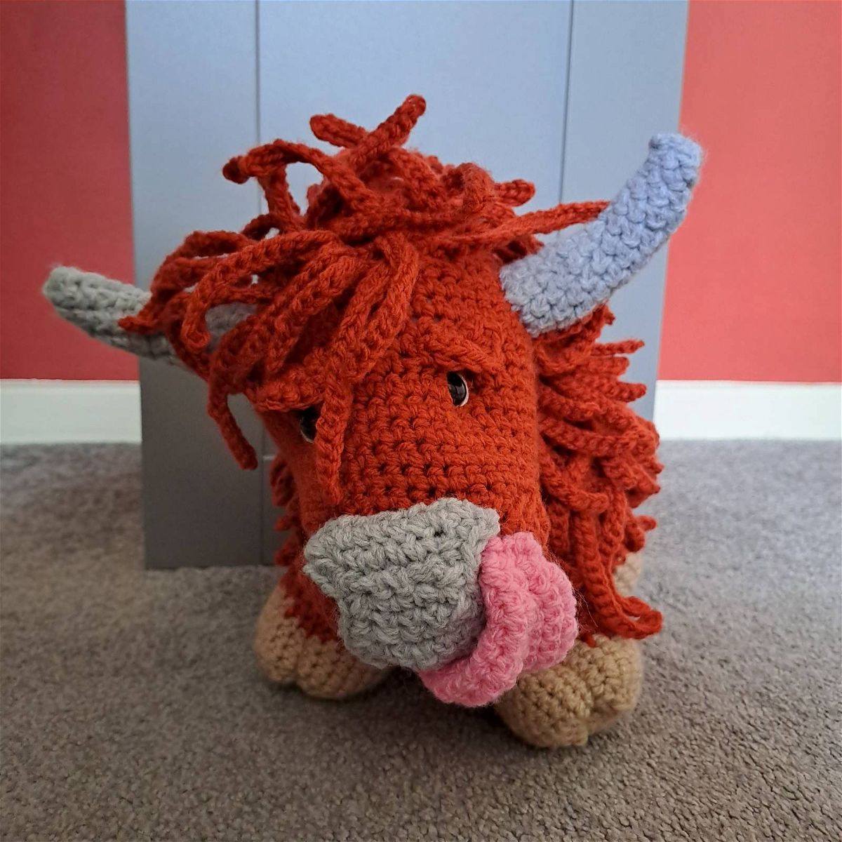 Crochet Highland Cow Pattern Review by Rikki for Cottontail Whiskers