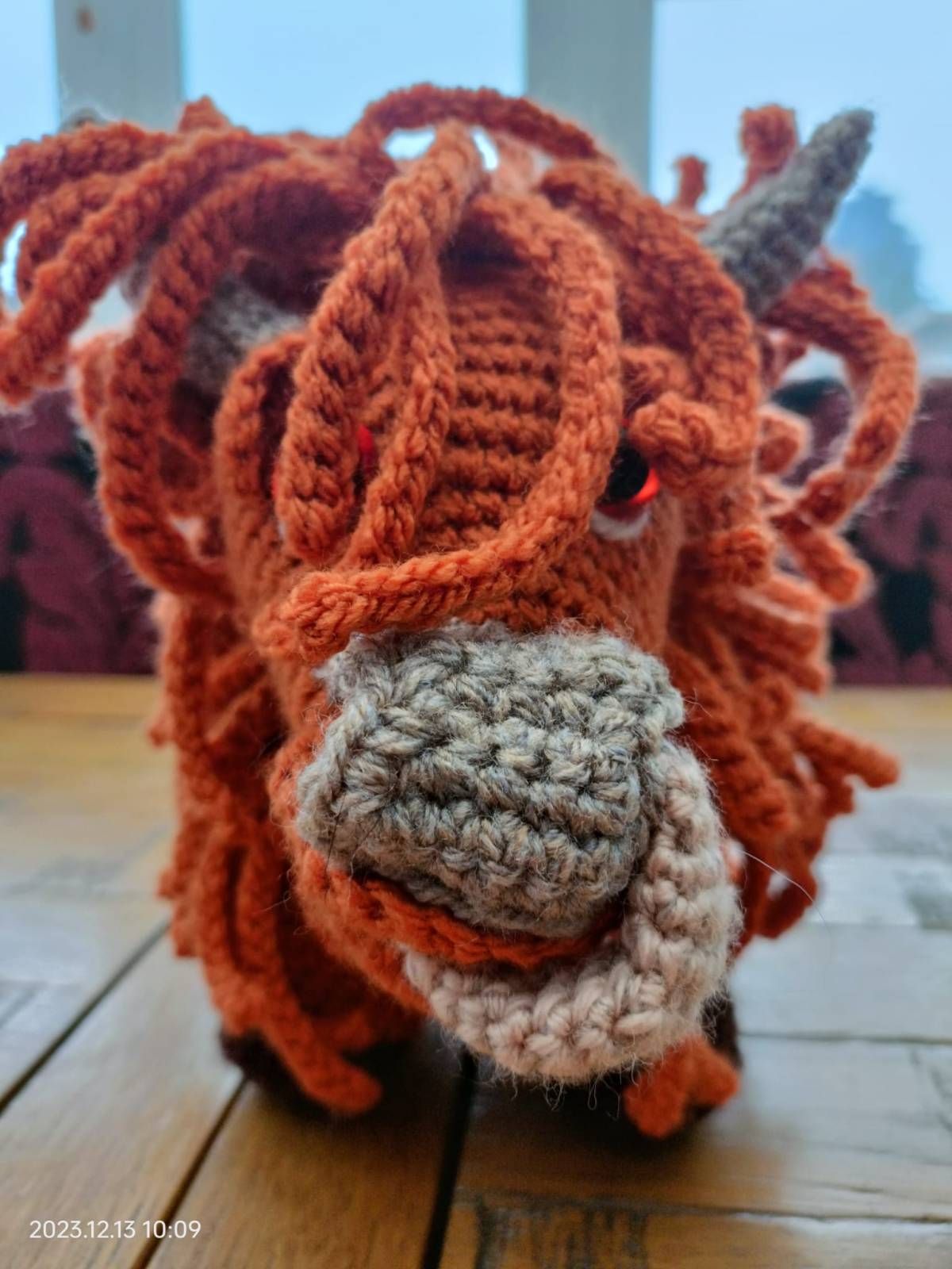 Crochet Highland Cow Pattern Review by Vikki McConkey for Cottontail Whiskers
