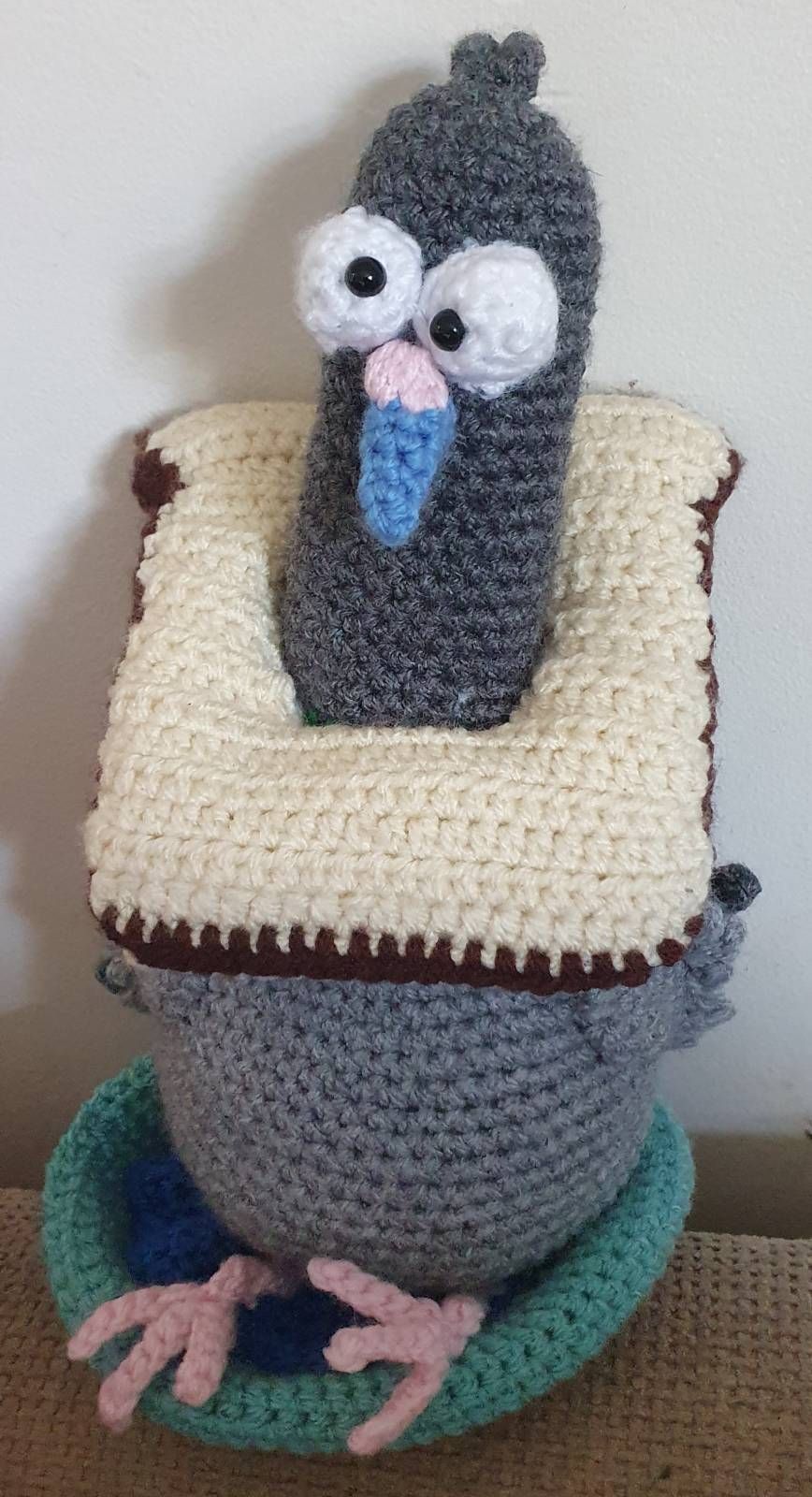 Crochet Pigeon Amigurumi Pattern Review by Elaine Churcher for Cottontail and Whiskers