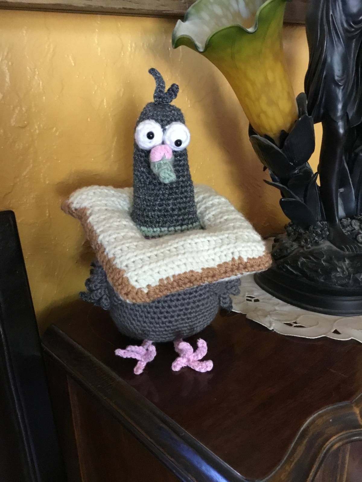Crochet Pigeon Amigurumi Pattern Review by Melissa Clark for Cottontail Whiskers