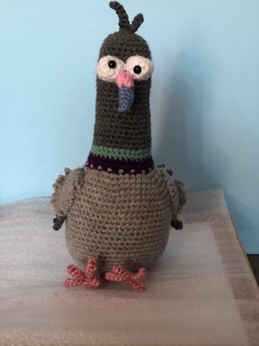 Crochet Pigeon Pattern Amigurumi Review by Glenys Russell for Cottontail and Whiskers