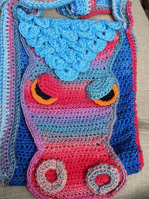 Dragon Crochet Amigurumi Purse Pattern Review by ataventure for Cottontail and Whiskers