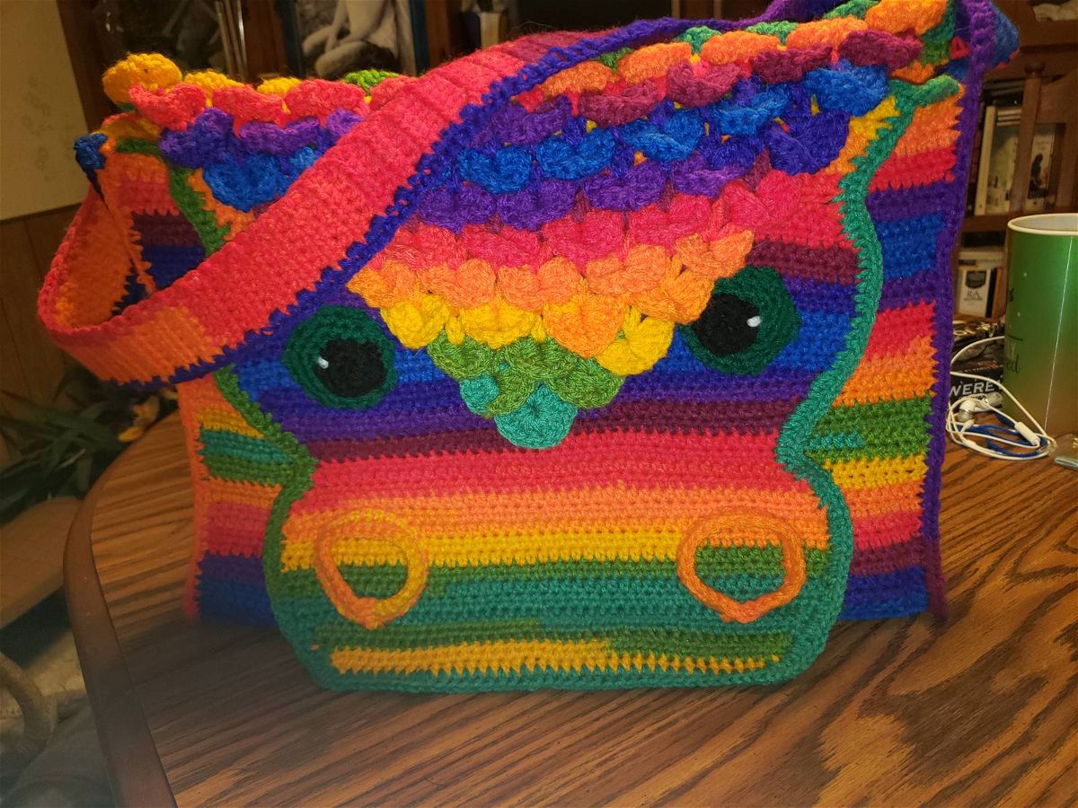 Dragon Crochet Pattern Bag Review by Kim Hannan for Cottontail Whiskers