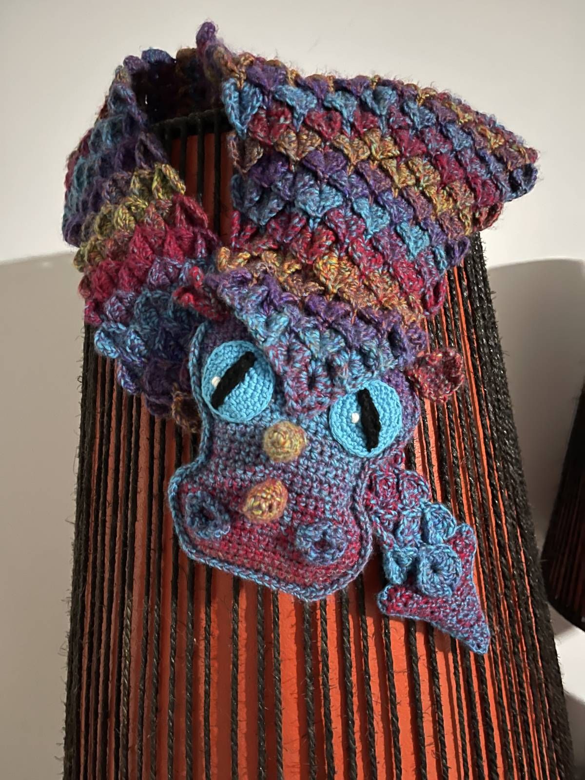 Dragon Crochet Shawl Pattern Review by emetzke for Cottontail and Whiskers