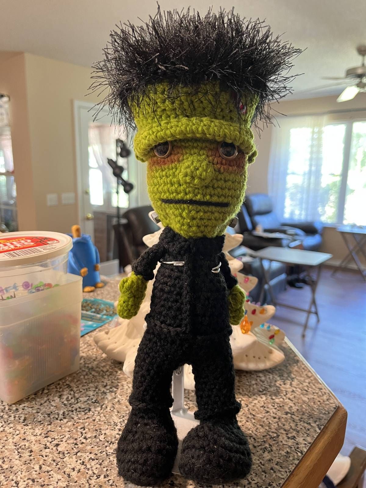 Frankenstein Crochet Pattern Review by Joan Trajanowski for Cottontail Whiskers
