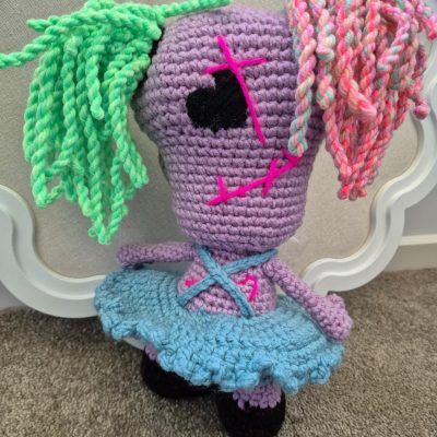 Amigurumi Drip Frankenstein Girl Crochet Pattern With FREE Eyeball ...