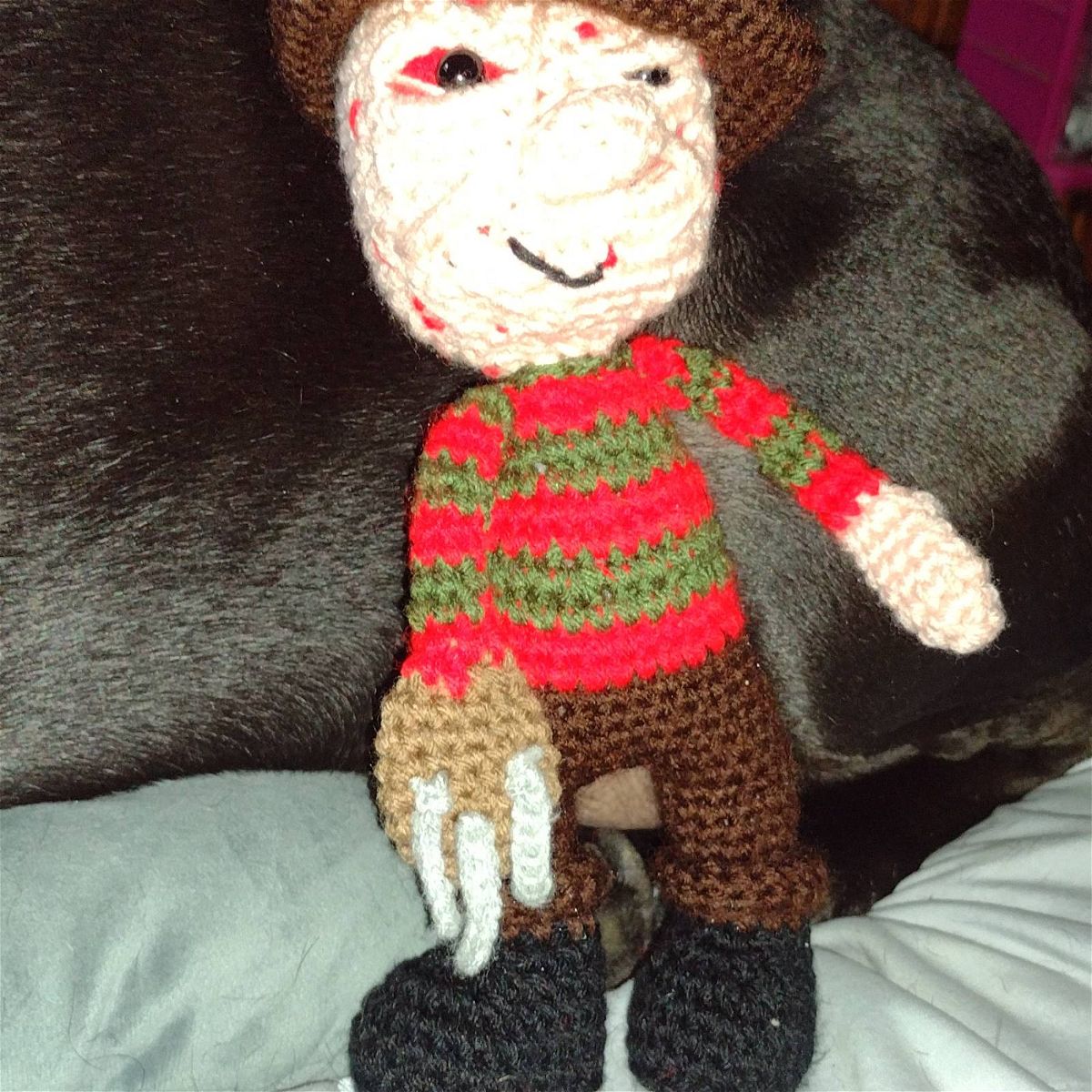 Freddy Krueger Doll Crochet Pattern Review by Erin Morvan for Cottontail Whiskers