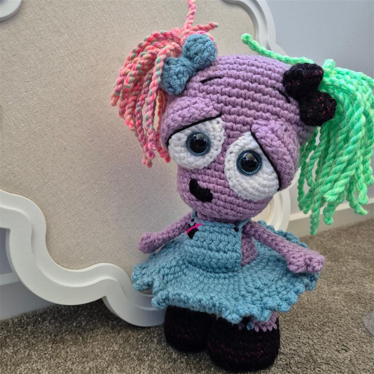 Amigurumi Drip Frankenstein Girl Crochet Pattern With FREE Eyeball ...