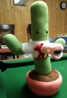Halloween Cactus Crochet Alien Pattern by Miranda W Cottontail Whiskers