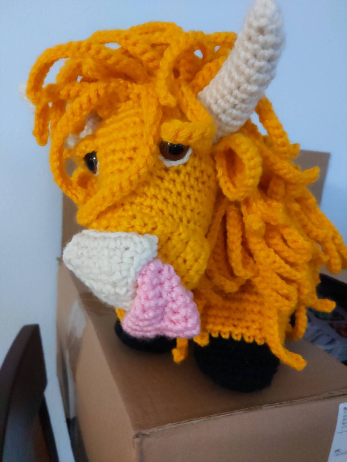 Highland Cow Amigurumi Crochet Pattern Review by Robbin Womack for Cottontail Whiskers