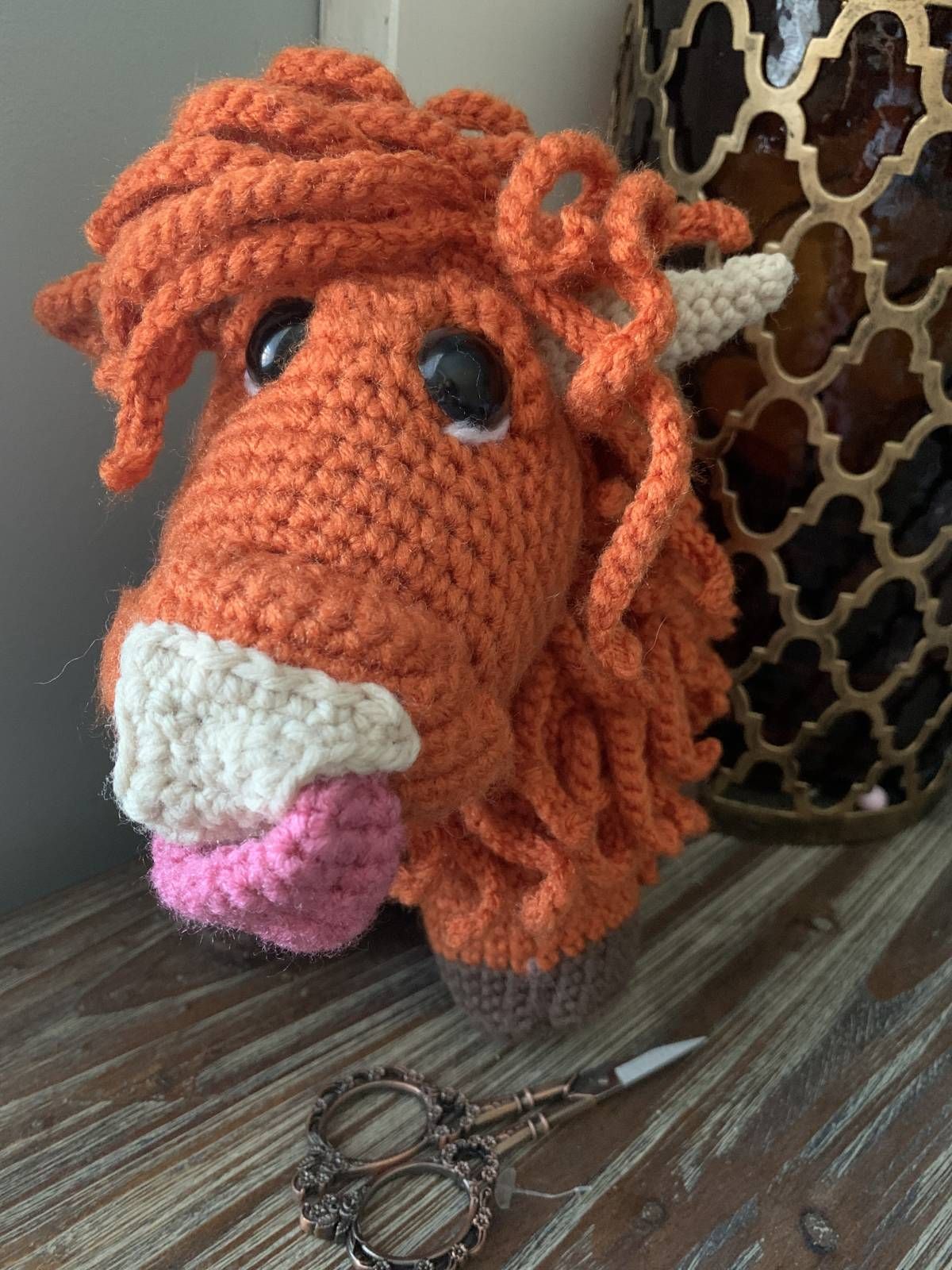 Highland Cow Crochet Amigurumi Doll Pattern Review by Cindy Green for Cottontail Whiskers