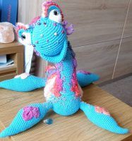 Loch Ness Monster Crochet Pattern Review by Elaine Sutton for Cottontail-Whiskers