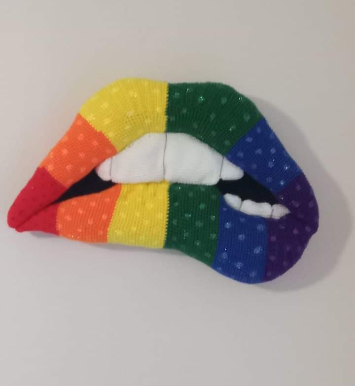 Rainbow Rocky Horror Lips Crochet Pattern Review by Rachel Bolen for Cottontail Whiskers