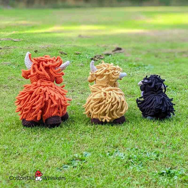 Cute Amigurumi Highland Cow Crochet Pattern | Cottontail & Whiskers